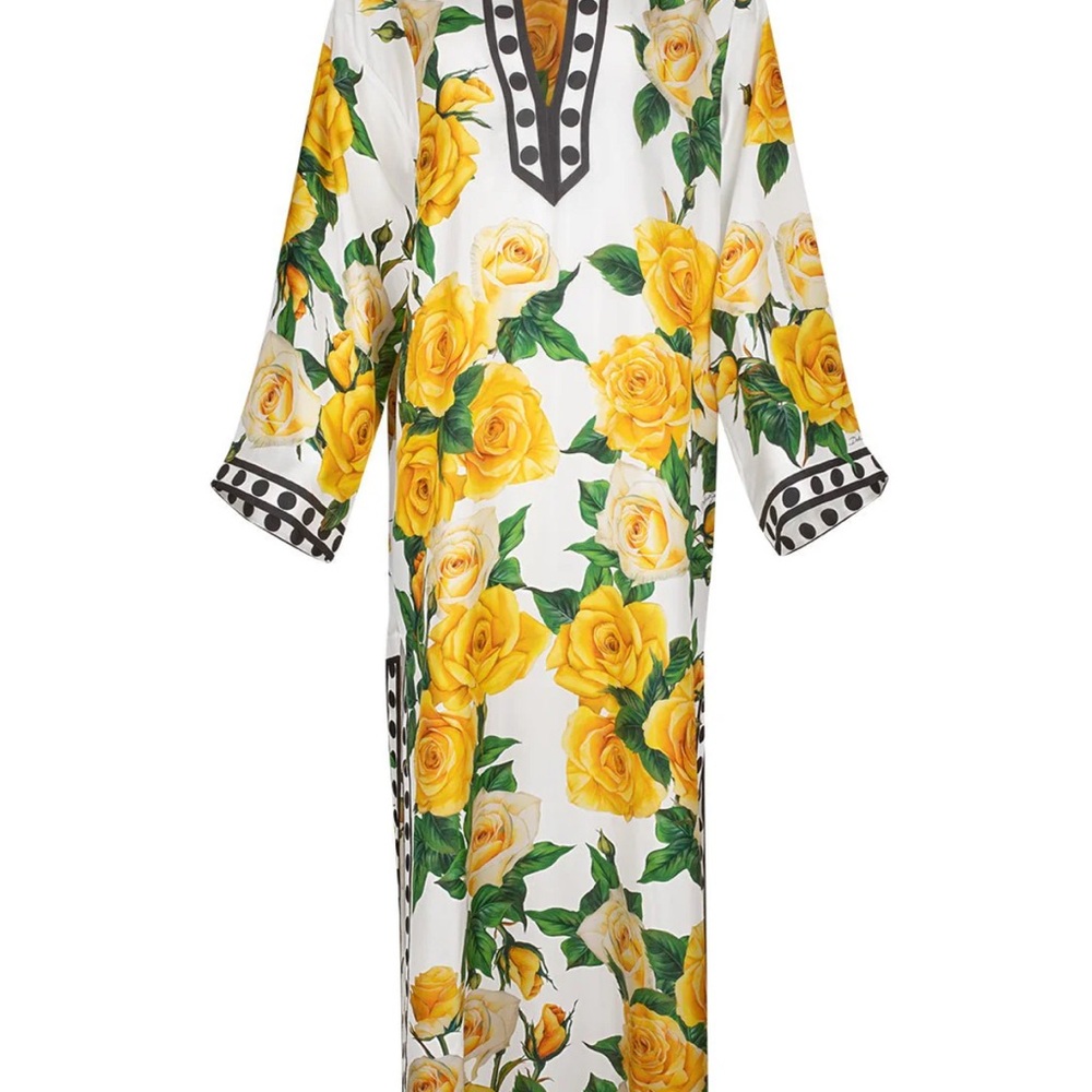 Dolce & Gabbana floral silk kaftan size eu 38